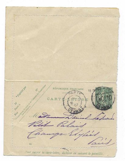 DAUDET, Julia (1844-1940), femme de lettres,...