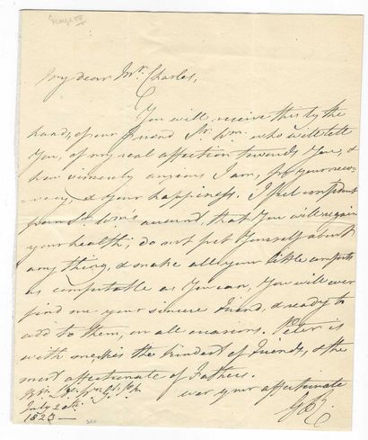 ANGLETERRE.
Set of 2 pieces.
George IV King...