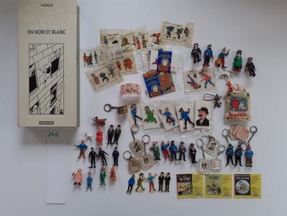 Tintin/Divers : Ensemble de 70 personnages,...