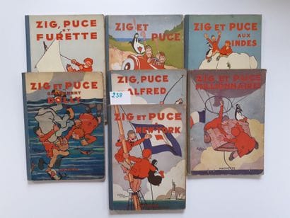 Zig et Puce – Ensemble de 7 albums : Zig...