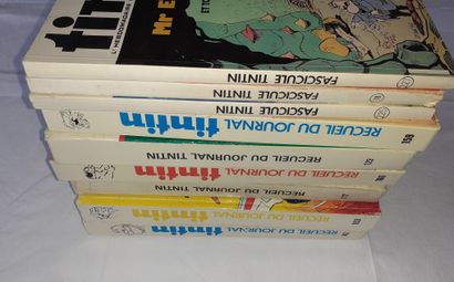 Tintin – Ensemble de 9 reliures belges :...