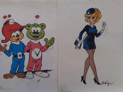 Posters Dupuis x 12 : Ensemble composé de...
