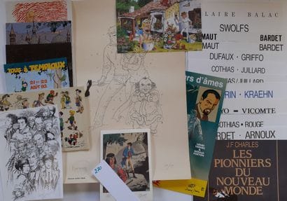 Divers – Ensemble de 22 affiches et documents :...