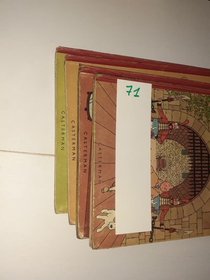 Tintin - Ensemble de 4 albums : Sceptre (B2),...