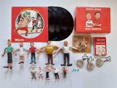 Bob et Bobette/Divers : Ensemble de 17 figurines,...