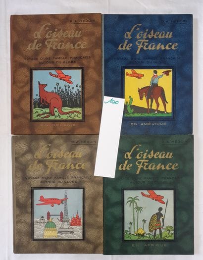 Hergé/Oiseau de France – Ensemble de 4 albums :...