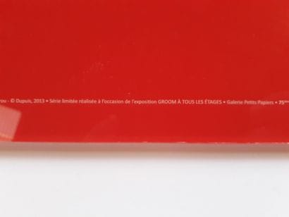 Spirou – Plaque en plastique : Page de garde...