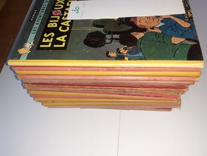 Tintin - Ensemble de 18 albums : Trésor (B2),...