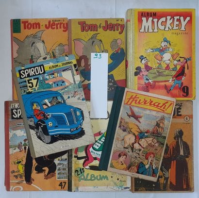 Spirou / Divers – Ensemble de 8 reliures :...