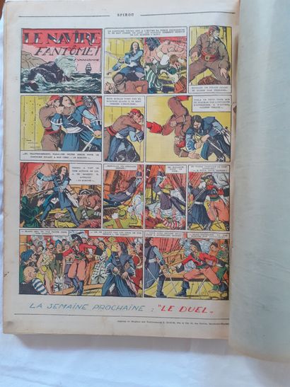 Spirou – Reliures 7 et 8 : N°7 en bon état...