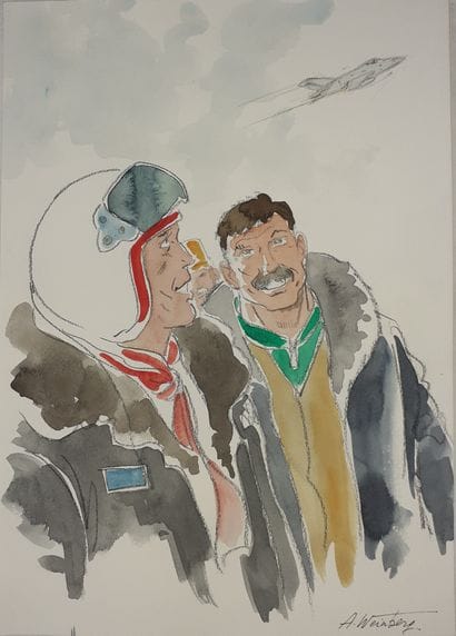 Weinberg – dédicace : dessin en couleurs...
