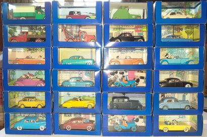 Voitures Tintin : Ensemble de 73 voitures...