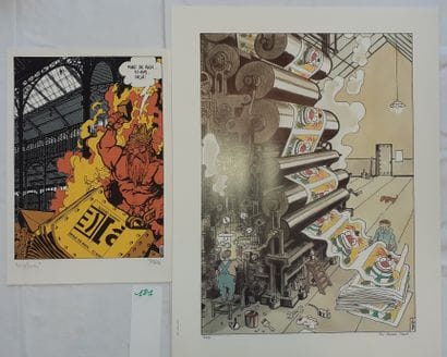 Tardi sérigraphie/offset : Clown + Mine de...
