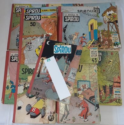 Spirou – Ensemble de 15 reliures : 36, 37,...