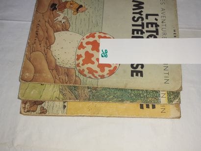 Tintin - Ensemble de 4 albums : Oreille cassée...