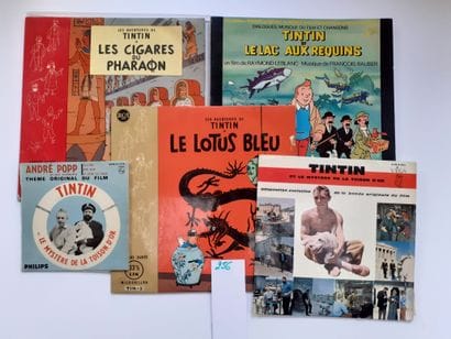 Tintin/Disques : Ensemble de 4 disques (années...