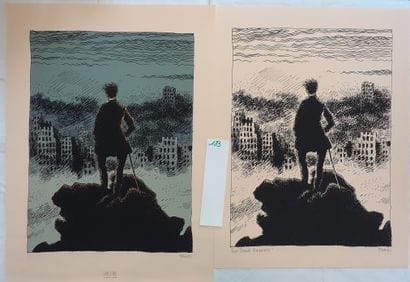Tardi sérigraphie/offset : Homme de dos,...