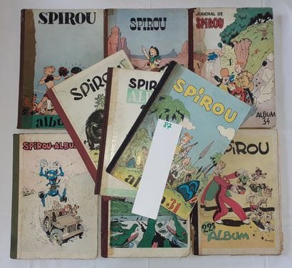 Spirou – Ensemble de 9 reliures : 22, 23,...