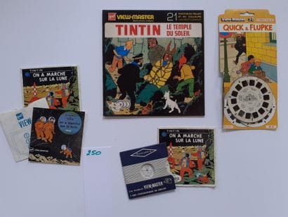 Hergé/View master : Ensemble de 4 objets...