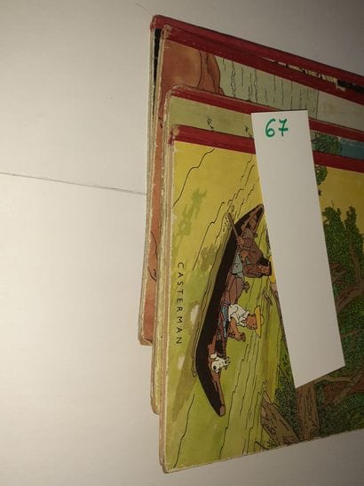 Tintin - Ensemble de 4 albums : Oreille cassée...