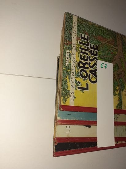 Tintin - Ensemble de 4 albums : Oreille cassée...