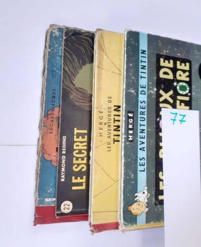 Tintin/divers – Ensemble de 4 albums : Espadon...
