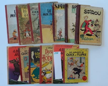 Tintin/divers – Ensemble de 13 albums : Quick...