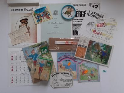 Tintin/Divers : Ensemble de 16 documents,...