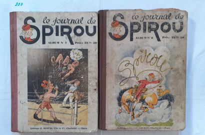 Spirou – Reliures 7 et 8 : N°7 en bon état...