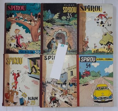 Spirou – Ensemble de 6 reliures : 28, 29,...