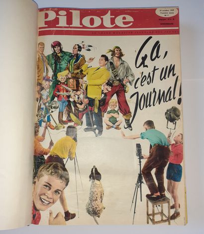 Pilote : Ensemble de 4 reliures artisanales...