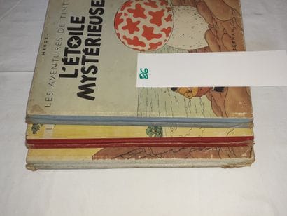Tintin - Ensemble de 4 albums : Oreille cassée...