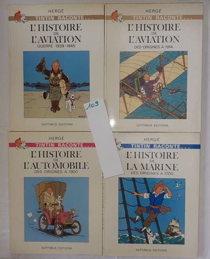 Hergé/Voir et savoir – Ensemble de 4 albums :...