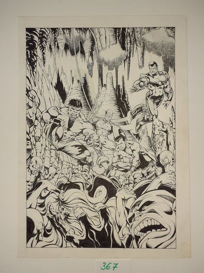 De Vita – Dessin original : Les Avengers...