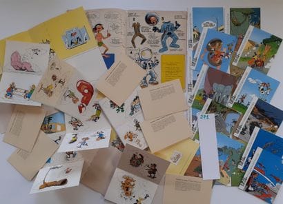 Spirou/Gaston – Ensemble de 34 documents :...