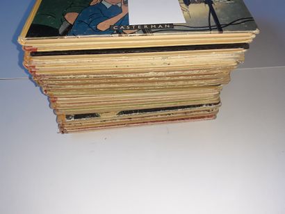 Tintin - Ensemble de 18 albums : Trésor (B2),...