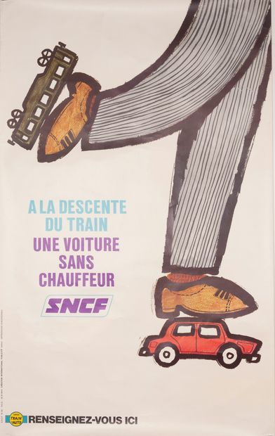 ANONYMOUS. Getting off the train, a car without...
