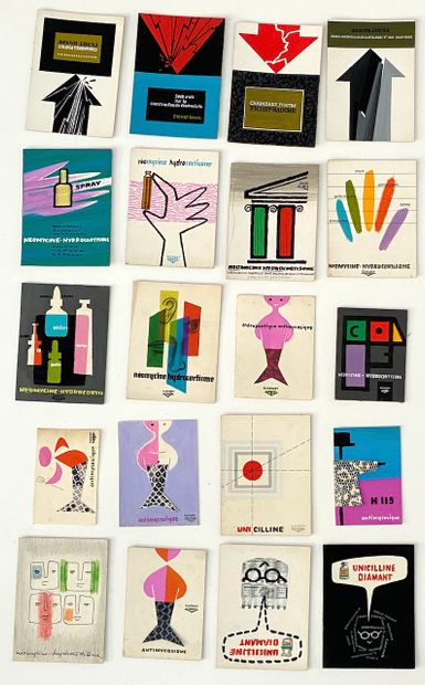 
WOLFF Marcel. A box containing more than...