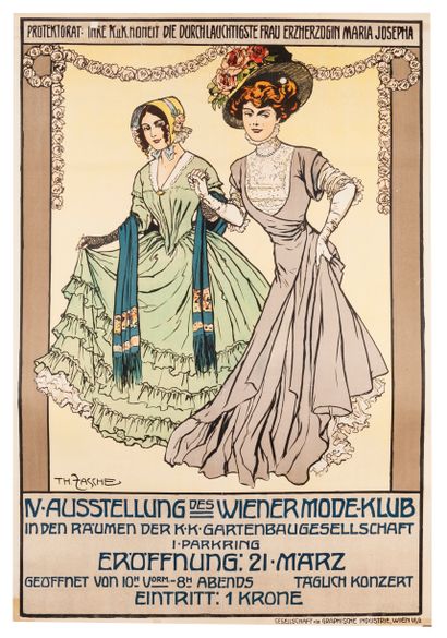 ZASCHE Th. IV Ausstellung des Wiener Mode...