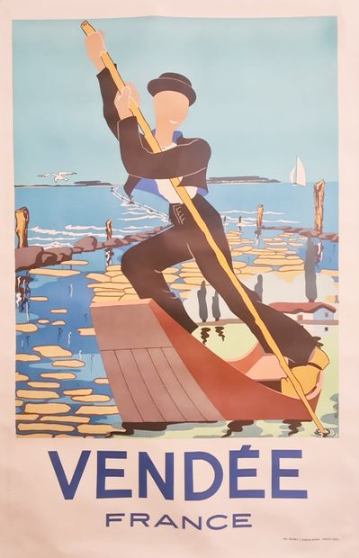 GUILLEMET. Vendée France. 1964. Offset printing....