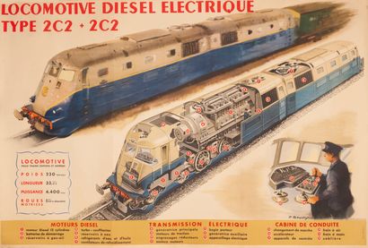 BOUVRY P. and BRENET Albert. Electric Locomotive...
