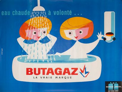 WOLFF Marcel. Hot water at will... Butagaz...