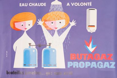 WOLFF Marcel. Butagaz Propagaz. Twin bottles......