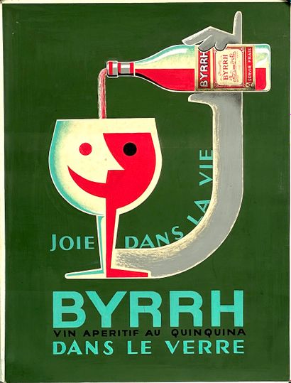 WOLFF Marcel. Joy in life. Byrrh in the glass....
