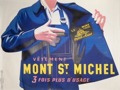 ANONYMOUS. Mont Saint-Michel garment 3 times...