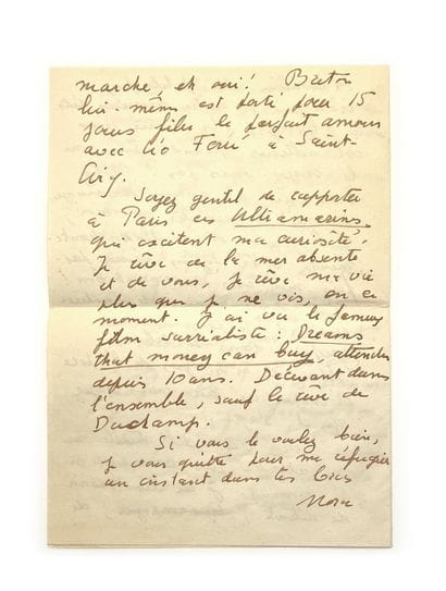 
Correspondence from Nora Mitrani to Julien...