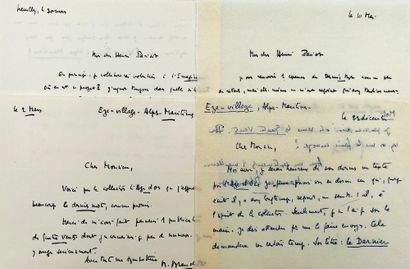 MAURICE BLANCHOT
4 autograph bills signed...