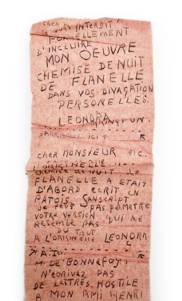 Leonora Carrington
3 autograph letters signed,...
