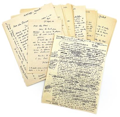 MARCEL BÉALU
40 autograph letters signed...