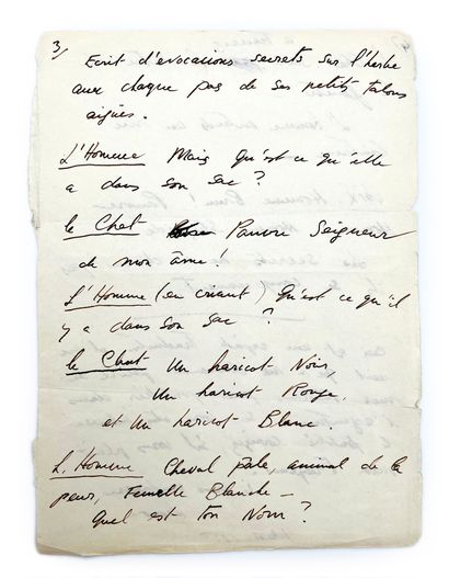 Leonora Carrington
Autograph manuscript signed...